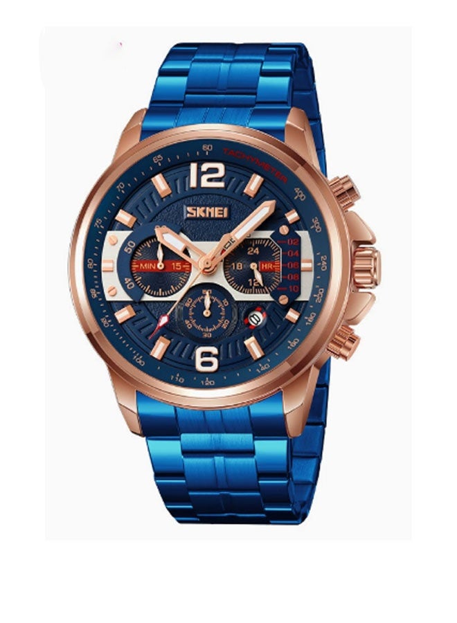 نيوترل ساعة SK-19 الرجالية للأعمال تصميم عصري + مقاومة للماء للاستخدام اليومي الميزات: عرض الوقت، التاريخ، وظيفة ساعة التوقيت، عقارب مضيئة (لون) - Image 1